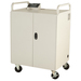 Da-Lite Advance Netbook Charging And Storage Cart - 3 Shelf - 4 Casters - 5" Caster Size - 30" Width x 43.4" Height - Dove Gray