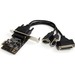 StarTech.com 2S1P PCI Express Serial Parallel Combo Card - Add a parallel port and two RS-232 serial ports to your PC through a PCI-Express expansion slot - PCI Express Serial Parallel Card - PCIe Serial Parallel Combo Card Adapter - 2 Port Serial and 1 P