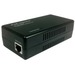 Amer 10/100 PoE injector - 120 V AC, 230 V AC Input - 48 V DC Output - 1 x 10/100Base-TX Input Port(s) - 1 x 10/100Base-TX Output Port(s) - Black