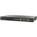 Cisco SF500-24 Ethernet Switch - 24 Ports - Manageable - Fast Ethernet, Gigabit Ethernet - 10/100Base-TX, 10/100/1000Base-T - 2 Layer Supported - 4 SFP Slots - Twisted Pair - 1U - Rack-mountable, Desktop - Lifetime Limited Warranty