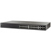 Cisco SF500-24P Ethernet Switch - 24 Ports - Manageable - Fast Ethernet, Gigabit Ethernet - 10/100/1000Base-T, 10/100Base-TX, 1000Base-X - 3 Layer Supported - 4 SFP Slots - Twisted Pair - PoE Ports - 1U - Desktop - Lifetime Limited Warranty