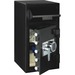 Sentry Safe Depository Electronic Lock Safe - 45.30 L - Programmable, Electronic Lock - 5 Live-locking Bolt(s) - Fire Resistant, Water Resistant, Theft Resistant - for Home, Money, Document - Internal Size 17.5" x 13.7" x 11.3" - Overall Size 27" x 14" x 15.6" - Black - Steel, Stainless Steel, Chrome