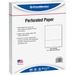 PrintWorks Professional Pre-Perforated Paper for Invoices, Statements, Gift Certificates & More - Letter - 8 1/2" x 11" - 20 lb Basis Weight - 500 / Ream - Perforated