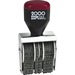 COSCO 2000 Plus Four-band Date Stamp - Date Stamp - 1.38" Impression Width x 0.19" Impression Length - 4 Bands - 1 Each