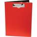 Mobile OPS Unbreakable Recycled Clipboard - 0.50" Clip Capacity - Top Opening - 8 1/2" x 11" - Low-profile - Red - 1 Each