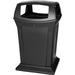 Rubbermaid Commercial 45G Ranger Container - Hinged Lid - 45 gal Capacity - Rectangular - Durable, Chemical Resistant - 41.5" Height x 24.9" Width x 24.9" Depth - Black - 1 Each
