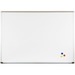 MooreCo Porcelain Steel Markerboard - Deluxe Aluminum Trim - 96" (8 ft) Width x 48" (4 ft) Height - White Porcelain Steel Surface - Anodized Aluminum Frame - Rectangle