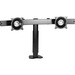 Chief Widescreen Horizontal Triple Monitor Mount - For Displays 10-24" - Black - 10" to 24" Screen Support - 20 lb Load Capacity - 75 x 75, 100 x 100 - VESA Mount Compatible