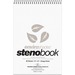 Roaring Spring Enviroshades Recycled Spiral Steno Memo Book - 80 Sheets - 160 Pages - Printed - Spiral Bound - Both Side Ruling Surface - Gregg Ruled Red Margin - 15 lb Basis Weight - 56 g/m² Grammage - 9" x 6" - 1.25" x 6"9" - Gray Paper - Black Bin