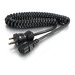 C2G 6ft 18 AWG Coiled Hospital Grade Power Cord (NEMA 5-15P to IEC320C13) - Black - For Computer, Monitor, Printer, Scanner - 125 V AC / 10 A - Black - 6 ft Cord Length - NEMA 5-15P / IEC 60320 C13