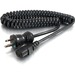 C2G 8ft 18 AWG Coiled Hospital Grade Power Cord (NEMA 5-15P to IEC320C13) - Black - For Computer, Monitor, Printer, Scanner - 125 V AC / 10 A - Black - 8 ft Cord Length - NEMA 5-15P / IEC 60320 C13