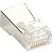 Black Box CAT6 Modular Plug for Round Solid/Stranded Cable - Shielded - 50-Pack - 50 Pack - 1 x RJ-45 Network Male