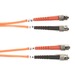Black Box Fiber Optic Duplex Patch Network Cable - 16.40 ft Fiber Optic Network Cable for Transceiver, Switch, Server, Network Device - First End: 2 x ST Network - Male - Second End: 2 x ST Network - Male - 10 Gbit/s - Patch Cable - OFNR - 9/125 µm 