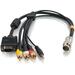 C2G 1.5ft RapidRun VGA (HD15) + 3.5mm + Composite Video + Stereo Audio Flying Lead - 1.50 ft Composite/Mini-phone/Proprietary/VGA A/V Cable for Projector, Audio/Video Device, Interactive Whiteboard - First End: 1 x Proprietary - Male - Second End: 1 x 15-