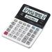 Casio D-220 Dual Display Calculator - Dual Display, Key Rollover, Large LCD, Double Zero, Dual Power, Battery Backup, Auto Power Off - Battery/Solar Powered - 1.4" x 5.3" x 7.4" x 10.2" - White - 1 Each