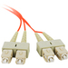 SIIG 2M Multimode 62.5/125 Duplex Fiber Patch Cable SC/SC - 2 x SC Male Network - 2 x SC Male Network - Orange