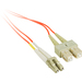 SIIG 3M Multimode 62.5/125 Duplex Fiber Patch Cable LC/SC - Fiber Optic for Network Device - 3m - 1 Pack - 2 x LC Male Network - 2 x SC Male Network - Orange