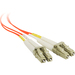 SIIG 1m Multimode 50/125 Duplex Fiber Patch Cable LC/LC - 2 x LC Male Network - 2 x LC Male Network - Orange