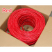 Bytecc Category 6 Bulk Cable, 1000 Feet - 1000 ft Category 6 Network Cable for Network Device - First End: Bare Wire - Second End: Bare Wire - Shielding - Red