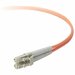 Belkin Fiber Optic Cable, 10GB/100GB Aqua Multimode LC/LC Duplex, 50/125 OM4 - 6.56 ft Fiber Optic Network Cable for Network Device - First End: 2 x LC Network - Male - Second End: 2 x LC Network - Male - 100 Gbit/s - Patch Cable - Aqua