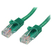 StarTech.com 5 ft Cat5e Green Snagless RJ45 UTP Cat 5e Patch Cable - 5ft Patch Cord - 5 ft Category 5e Network Cable for Network Device - First End: 1 x RJ-45 Network - Male - Second End: 1 x RJ-45 Network - Male - Patch Cable - Gold Plated Contact - Gree