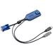 Raritan USB/DVI KVM Cable - DVI/USB KVM Cable for KVM Switch, Monitor, Mouse - First End: 1 x DVI-D Digital Video - Male, 2 x USB Type A - Male - 64