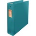 Wilson Jones ENVI Heavy-duty Round Ring Binder - 2" Binder Capacity - Letter - 8 1/2" x 11" Sheet Size - 375 Sheet Capacity - 3 x Round Ring Fastener(s) - 2 Internal Pocket(s) - Suede Vinyl, Polypropylene, Chipboard - Green - Heavy Duty, Gap-free Ring, PVC-free, Open and Closed Triggers, Label Holder, Flat, Durable, Latex-free - 1 Each