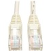 Tripp Lite 14ft Cat5e / Cat5 Snagless Molded Patch Cable RJ45 M/M White 14' - 14 ft Category 5e Network Cable for Network Device - First End: 1 x RJ-45 Network - Male - Second End: 1 x RJ-45 Network - Male - Patch Cable - White