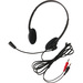 CALIFONE 3065AV LIGHTWEIGHT HEADSET MIC 3.5MM 6FT - Stereo - Mini-phone (3.5mm) - Wired - 32 Ohm - 20 Hz - 20 kHz - Over-the-head - Binaural - Semi-open - 6 ft Cable - Electret Microphone - Black