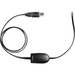 Jabra Service Cable - USB Data Transfer Cable for Headset, Audio Device - First End: 1 x Auxiliary - Male - Second End: 1 x USB Type A - Male - Black