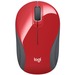 Logitech Wireless Mini Mouse M187 - Optical - Wireless - Radio Frequency - 2.40 GHz - Red - USB - 1000 dpi - Scroll Wheel - 3 Button(s) - Symmetrical