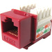 Weltron Cat6 Red 110 Keystone Punch Down Jack (44-678C6-RD) - 1 x RJ-45 Network Female - Red