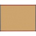 Lorell Bulletin Board - 48" (1219.20 mm) Height x 36" (914.40 mm) Width - Natural Cork Surface - Durable, Self-healing - Cherry Wood Frame - 1 Each