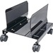 SYBA Multimedia Steel PC Stand for ATX Case with Adj. Width and 4 Caster wheels - 9.8" Width - Metal - Black
