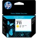 HP 711 (CZ132A) Original Inkjet Ink Cartridge - Single Pack - Yellow - 1 Each - Inkjet - 1 Each