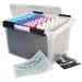 Iris Weathertight Clear File Box - External Dimensions: 17.9" Width x 10.9" Depth x 14.5" Height - Clear - For File - 1 Each