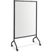 Safco Impromptu Magnetic Whiteboard Screens - White Surface - Black Steel Frame - Rectangle - Assembly Required - 1 Each