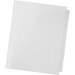 Swingline GBC ZipBind Pre-Punched Tabs - 5 Tab(s) - 5 Tab(s)/Set - Letter - 8.50" (215.90 mm) Width x 11" (279.40 mm) Length - White Tab(s) - Pre-punched - 5 / Set