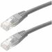 4XEM 25FT Cat6 Molded RJ45 UTP Ethernet Patch Cable (Gray) - 25 ft Category 6 Network Cable for Network Device, Notebook - First End: 1 x RJ-45 Network - Male - Second End: 1 x RJ-45 Network - Male - Patch Cable - Gray - 1