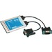 Brainboxes 2 Port RS232 PCMCIA with Ruggedised Integrated Cables - Plug-in Module - PC Card - PC - 2 x Number of Serial Ports External