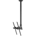 Atdec ceiling mount for large display, long pole - Loads up to 143lb - Black - Universal VESA up to 800x500 - Upgradeable - 360° display rotation - Adjustable drop length 41.3in to 74.8in - Quick display release, 30° tilt, pan, landscape/portrait 