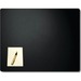 Artistic Plain Leather Desk Pads - Rectangular - 19" (482.60 mm) Width - Leather - Black