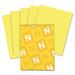 Astrobrights Colored Cardstock - Laser, Inkjet Print - Letter - 8.5" x 11" - 65 lb Basis Weight - 176 g/m² Grammage - No - 250 / Pack - Lift-Off Lemon (yellow)