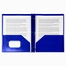 Winnable Letter Fastener Folder - 8 1/2" x 11 1/2" - 3 Fastener(s) - 2 Internal Pocket(s) - Poly - Dark Blue - 1 Each