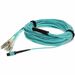 AddOn 20m MPO (Female) to 8xLC (Male) 8-Strand Aqua OM3 Fiber Fanout Cable - 100% compatible and guaranteed to work