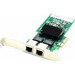 AddOn 10/100/1000Mbs Dual Open RJ-45 Port 100m PCIe x4 Network Interface Card - 100% compatible and guaranteed to work