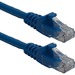QVS 3ft CAT6A 10Gigabit Ethernet Blue Patch Cord - 14 ft Category 6a Network Cable for Network Device - First End: 1 x RJ-45 Network - Male - Second End: 1 x RJ-45 Network - Male - Patch Cable - Blue - 1