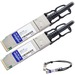 AddOn Extreme Networks 10312 Compatible TAA Compliant 40GBase-CU QSFP+ to QSFP+ Direct Attach Cable (Passive Twinax, 1m) - 100% compatible and guaranteed to work