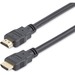 StarTech.com 3ft/91cm HDMI Cable, 4K High Speed HDMI Cable with Ethernet, Ultra HD 4K 30Hz Video, HDMI 1.4 Cable, HDMI Monitor Cord, Black - 3ft High Speed HDMI Cable with Ethernet; 10.2 Gbps bandwidth; 4K video (3840x2160 30Hz) - Ultra HD HDMI 1.4 cable w/ durable PVC strain relief - HDMI cord for office/boardroom use w/ laptop/workstation and monitor/projector/display; Samsung/Sony/Dell