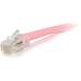 C2G-8ft Cat5e Non-Booted Unshielded (UTP) Network Patch Cable - Pink - Category 5e for Network Device - RJ-45 Male - RJ-45 Male - 8ft - Pink